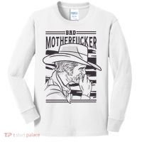 Bad Motherfucker Cowboy Kids Long Sleeve Shirt thumb 0