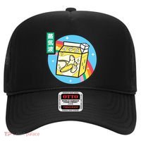 Banana Milk Carton Rainbow Japan Style Otaku Vaporwave Anime Funny Gift Hat thumb 0