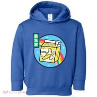 Banana Milk Carton Rainbow Japan Style Otaku Vaporwave Anime Funny Gift Toddler Hoodie thumb 0