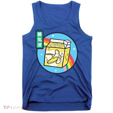 Banana Milk Carton Rainbow Japan Style Otaku Vaporwave Anime Funny Gift Tank Top