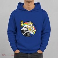 Banana Milk Carton Surfing Wave Rainbow Kawaii Vaporwave Gift Hoodie thumb 0