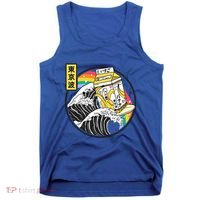 Banana Milk Carton Surfing Wave Rainbow Kawaii Vaporwave Gift Tank Top thumb 0