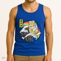 Banana Milk Carton Surfing Wave Rainbow Kawaii Vaporwave Gift Tank Top thumb 3