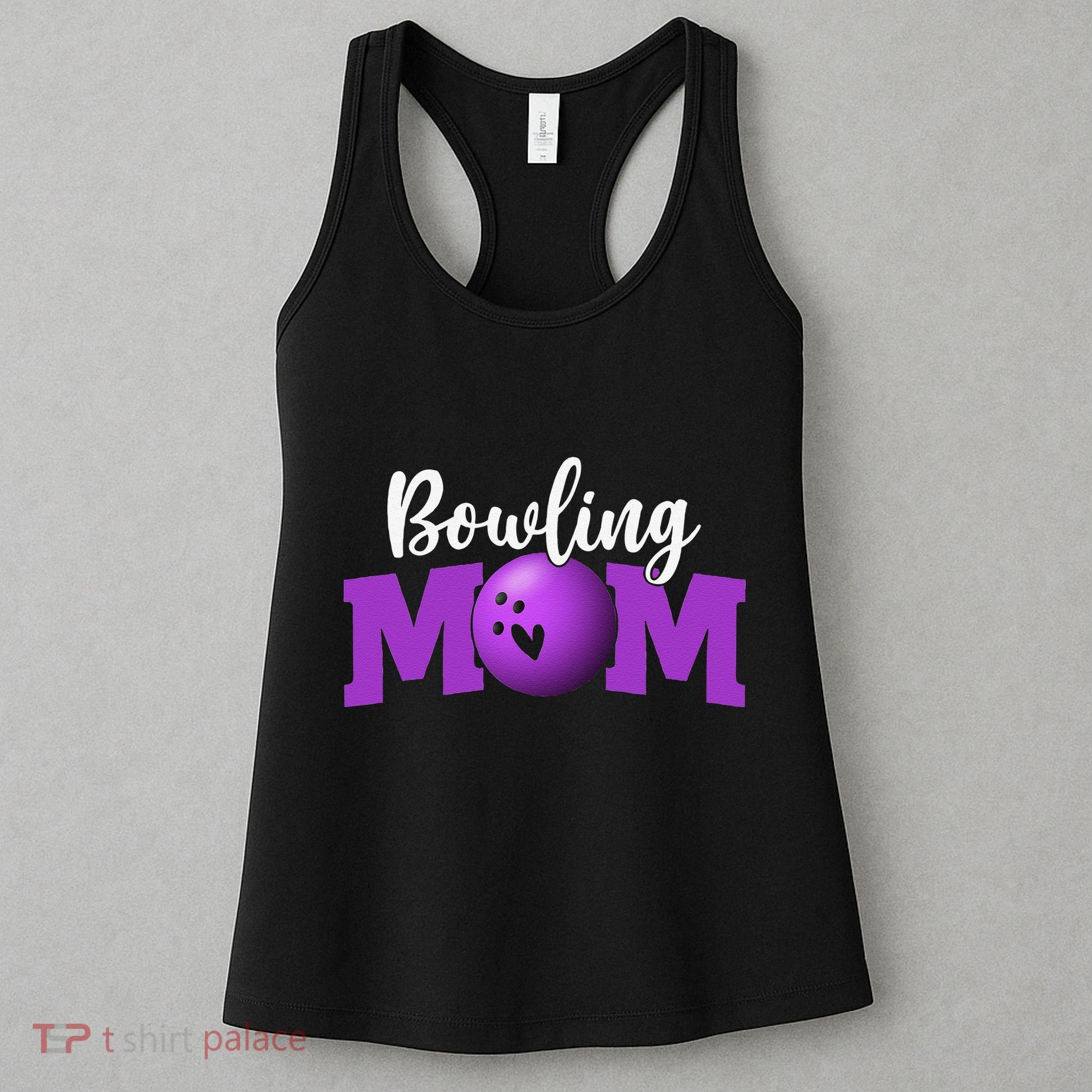 Bowling Mom Cute Letter Print Women Cute Mother's Day Women's Tank Top