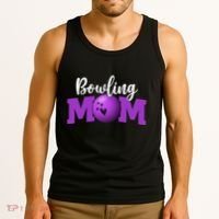 Bowling Mom Cute Letter Print Women Cute Mother's Day Tank Top thumb 3