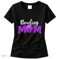 Bowling Mom Cute Letter Print Women Cute Mother's Day Women's T-Shirt thumb 0