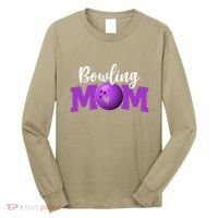 Bowling Mom Cute Letter Print Women Cute Mother's Day Long Sleeve Shirt thumb 0