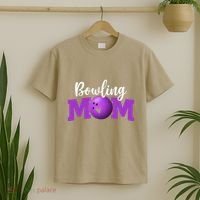 Bowling Mom Cute Letter Print Women Cute Mother's Day T-Shirt thumb 2