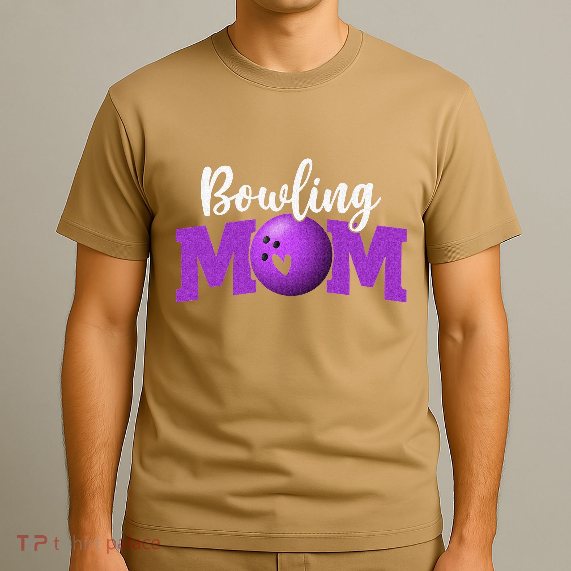 Bowling Mom Cute Letter Print Women Cute Mother's Day T-Shirt