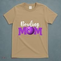 Bowling Mom Cute Letter Print Women Cute Mother's Day T-Shirt thumb 5