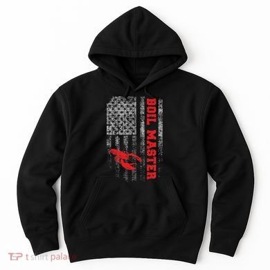 Boil Master Crawfish American Flag Crawdaddy Crayfish Hoodie