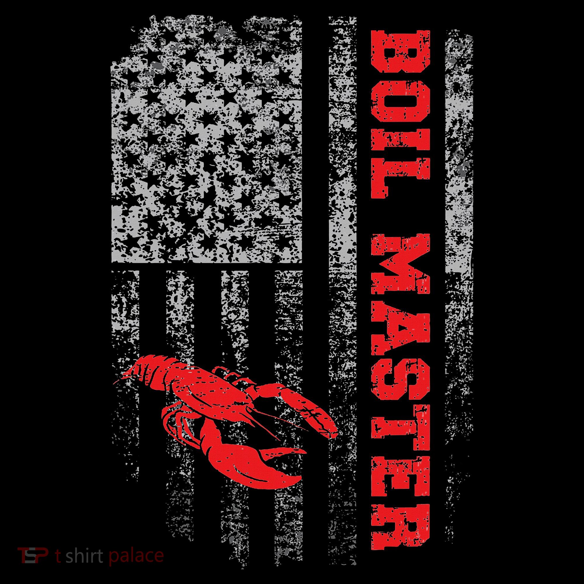 Boil Master Crawfish American Flag Crawdaddy Crayfish Coaster