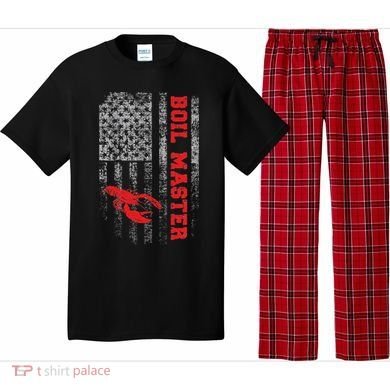 Boil Master Crawfish American Flag Crawdaddy Crayfish Pajama Set