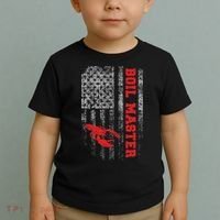Boil Master Crawfish American Flag Crawdaddy Crayfish Toddler T-Shirt thumb 2