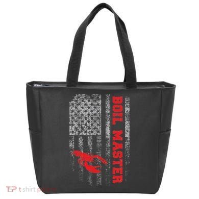 Boil Master Crawfish American Flag Crawdaddy Crayfish Tote Bag