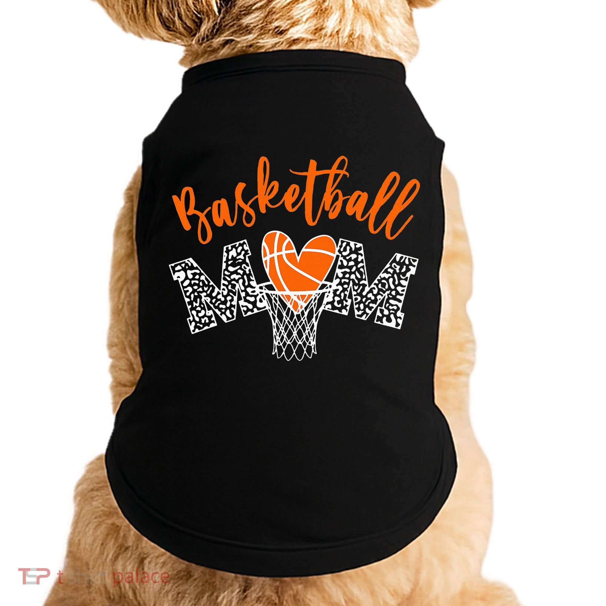 Basketball Mom Cute Novelty Distressed Doggie Tank
