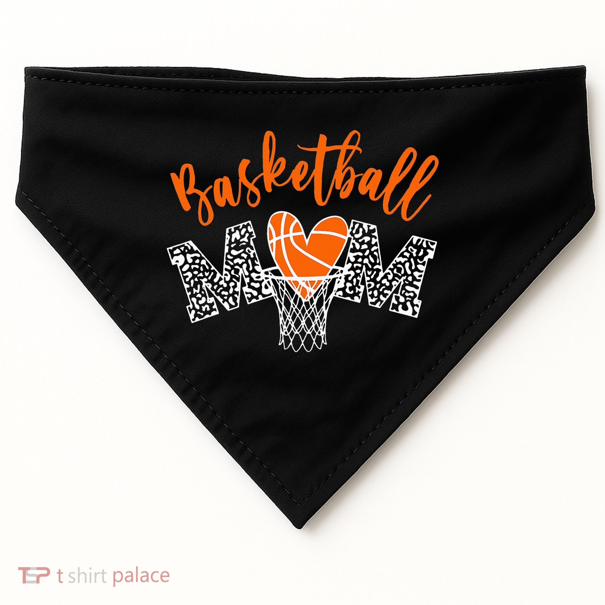 Basketball Mom Cute Novelty Distressed USA-Made Doggie Bandana