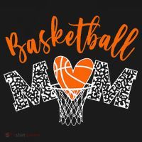 Basketball Mom Cute Novelty Distressed USA-Made Doggie Bandana thumb 2