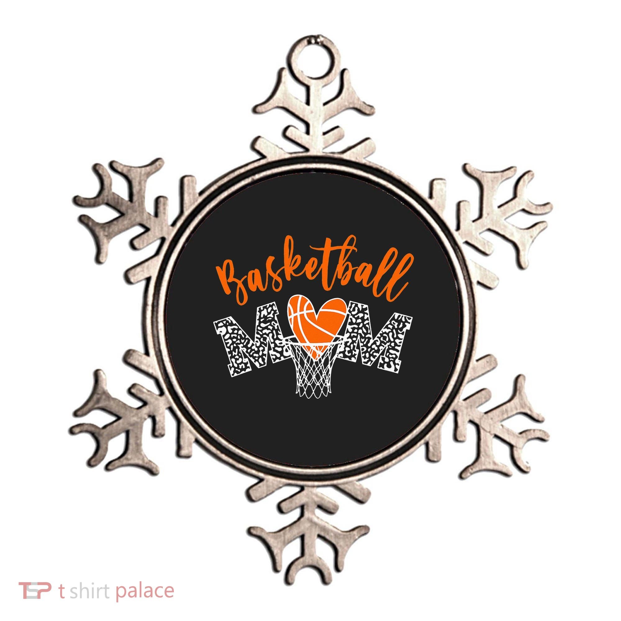 Basketball Mom Cute Novelty Distressed Ornament