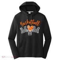 Basketball Mom Cute Novelty Distressed Performance Fleece Hoodie thumb 0
