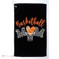 Basketball Mom Cute Novelty Distressed Golf Towel thumb 0