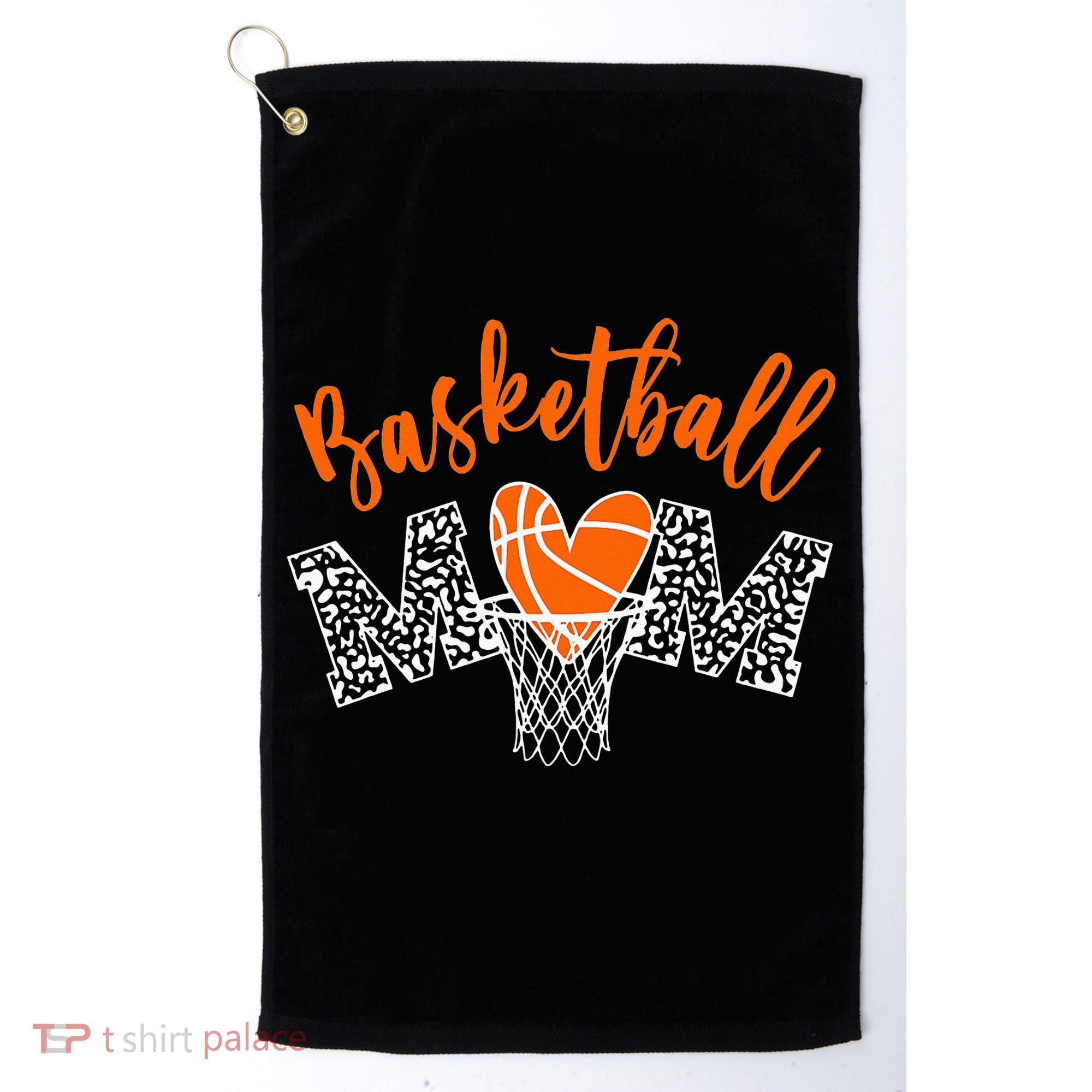 Basketball Mom Cute Novelty Distressed Golf Towel