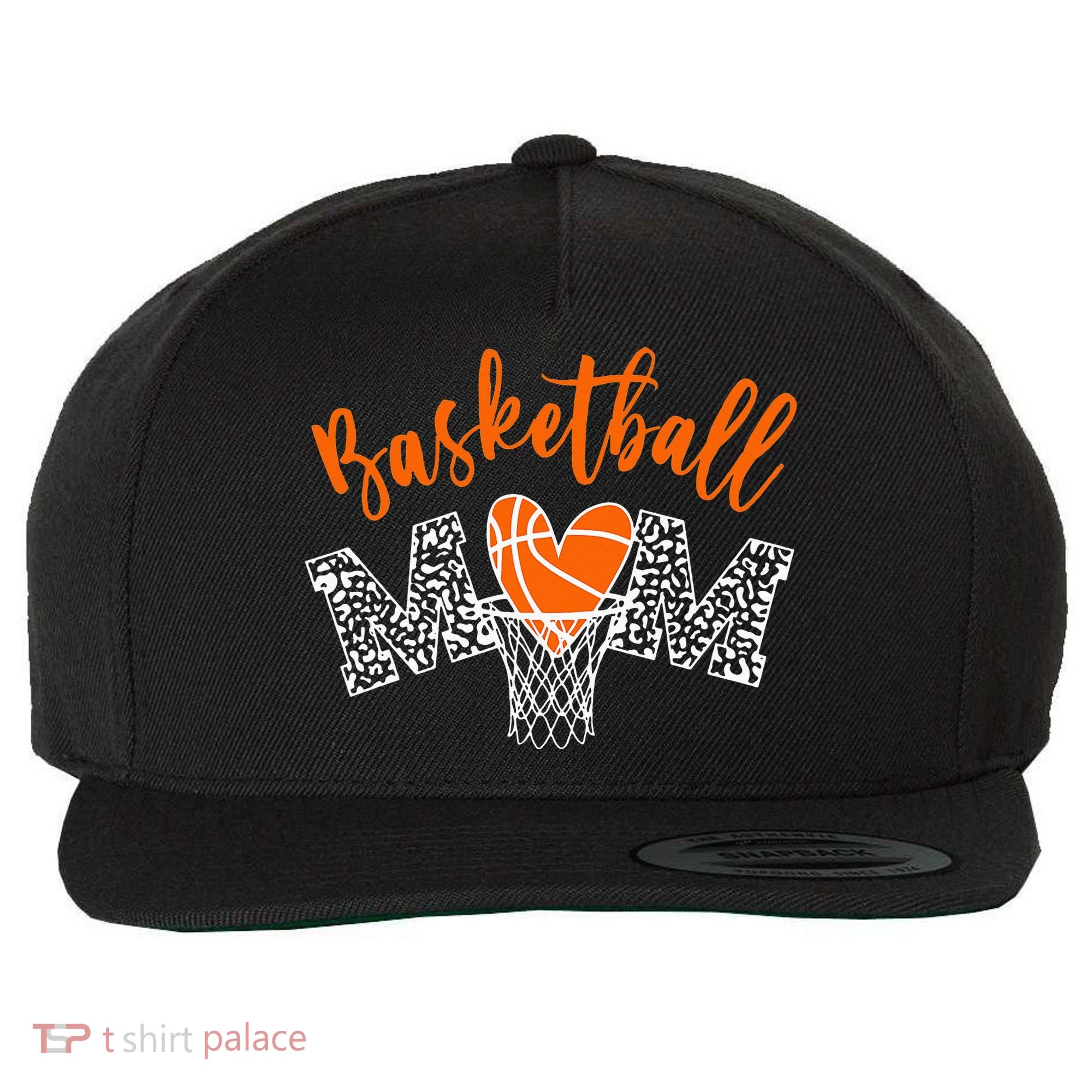 Basketball Mom Cute Novelty Distressed Wool Snapback Cap