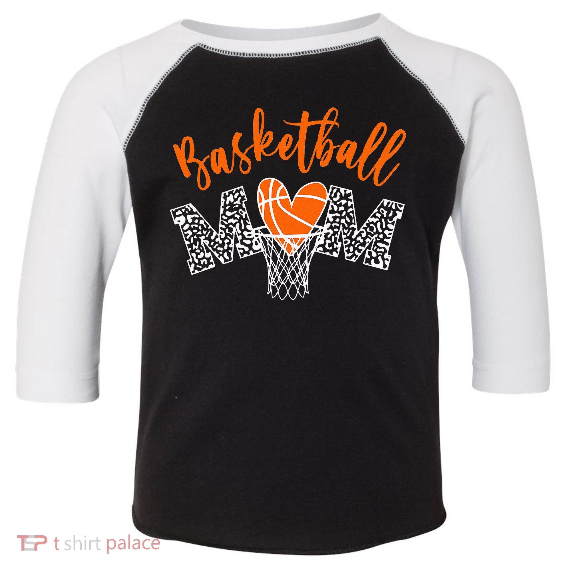Basketball Mom Cute Novelty Distressed Toddler Fine Jersey T-Shirt