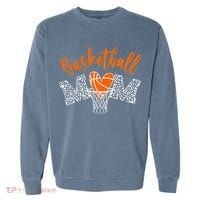 Basketball Mom Cute Novelty Distressed Garment-Dyed Sweatshirt thumb 0