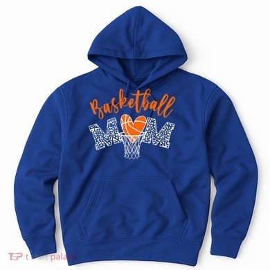 Basketball Mom Cute Novelty Distressed Hoodie
