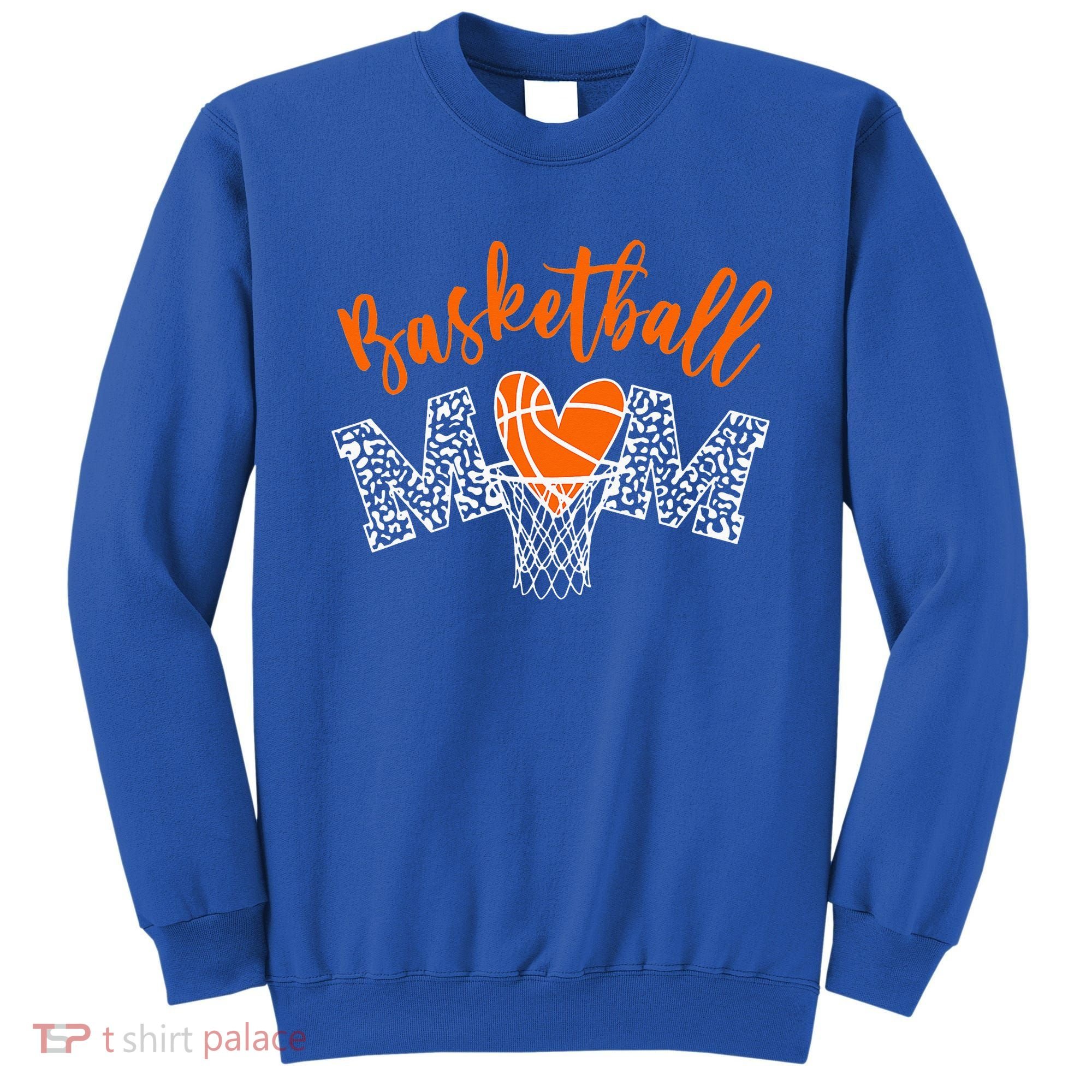 Basketball Mom Cute Novelty Distressed Sweatshirt