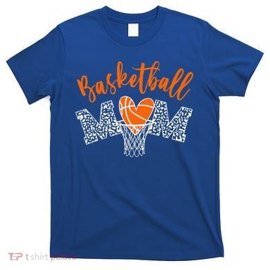 Basketball Mom Cute Novelty Distressed T-Shirt