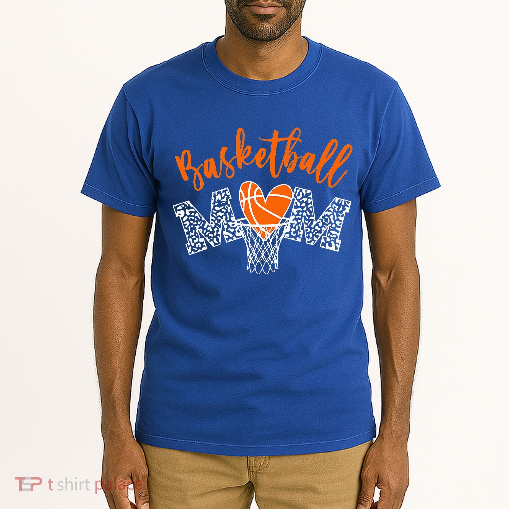 Basketball Mom Cute Novelty Distressed Tall T-Shirt