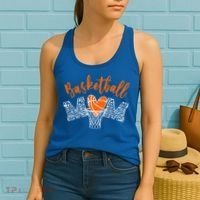Basketball Mom Cute Novelty Distressed Women's Tank Top thumb 2