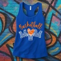 Basketball Mom Cute Novelty Distressed Women's Tank Top thumb 3
