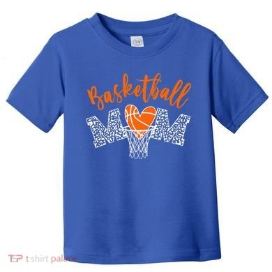 Basketball Mom Cute Novelty Distressed Toddler T-Shirt