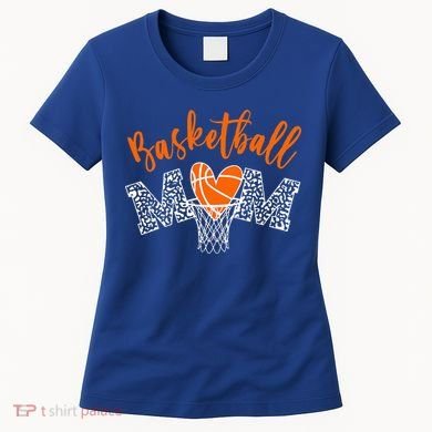 Basketball Mom Cute Novelty Distressed Women's T-Shirt