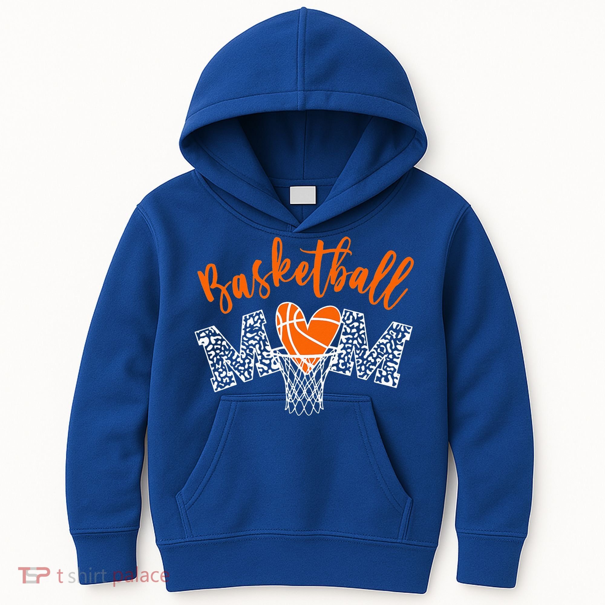 Basketball Mom Cute Novelty Distressed Kids Hoodie