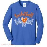 Basketball Mom Cute Novelty Distressed Kids Long Sleeve Shirt thumb 0