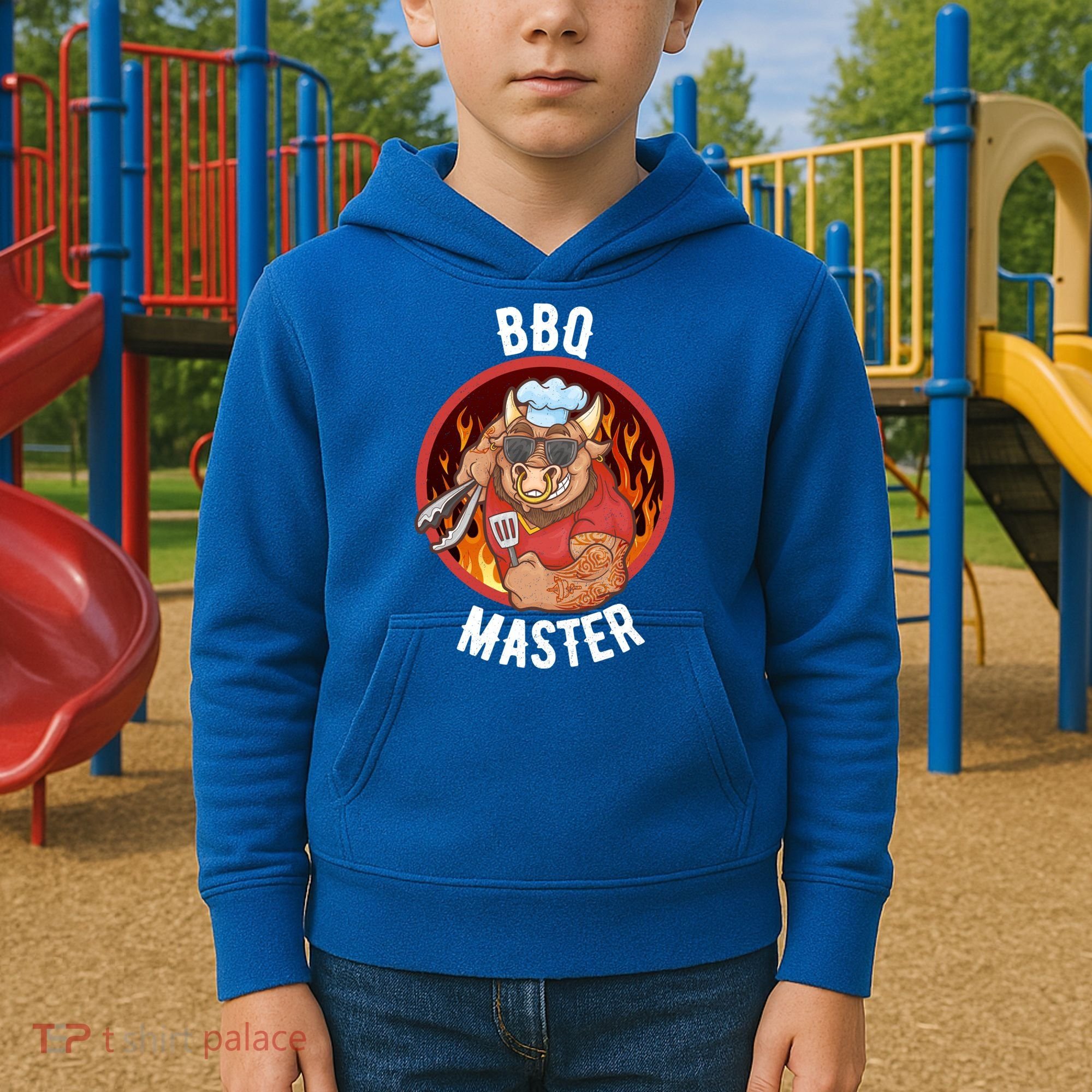 Bbq Master Cool Gift Kids Hoodie