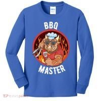 Bbq Master Cool Gift Kids Long Sleeve Shirt thumb 0