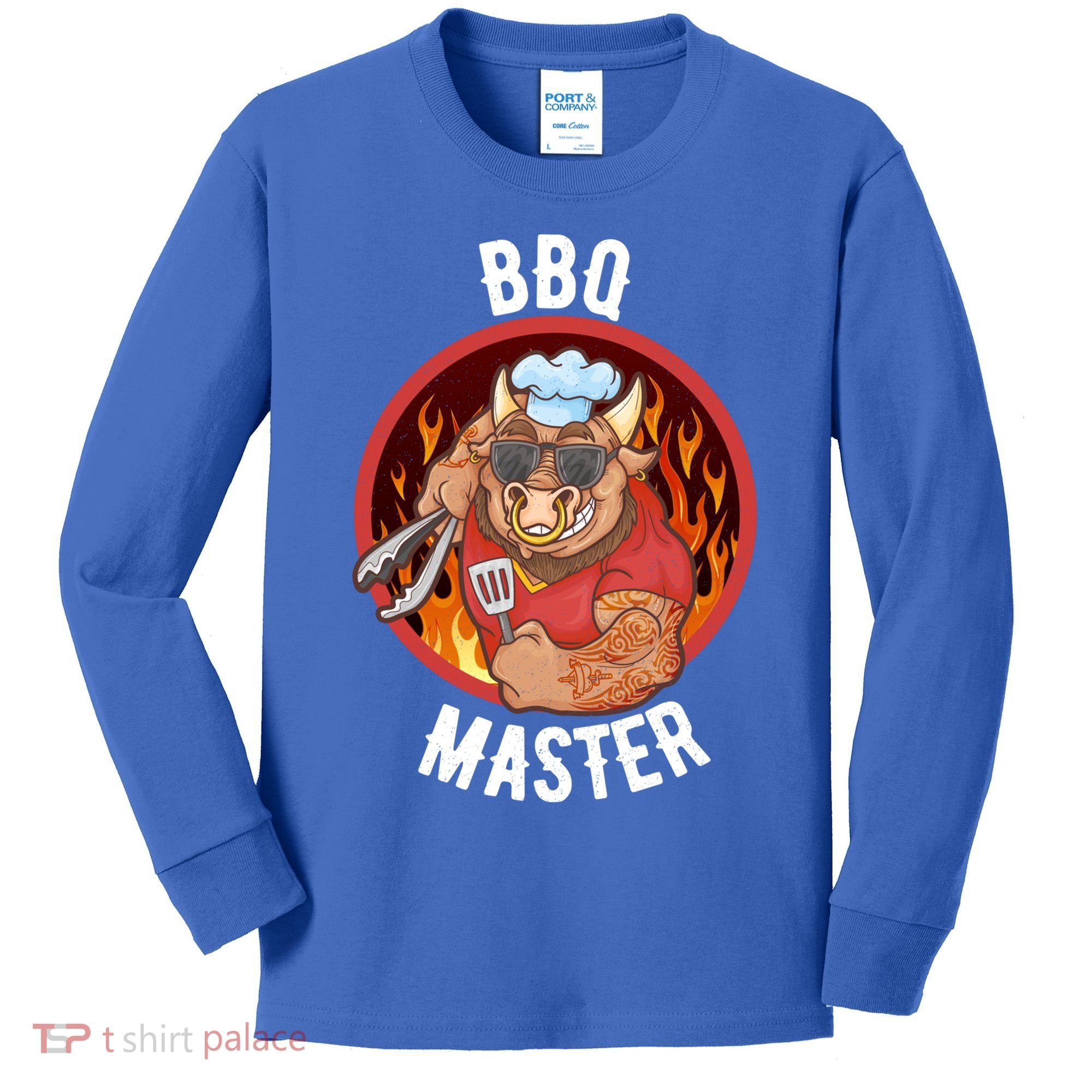 Bbq Master Cool Gift Kids Long Sleeve Shirt