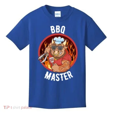 Bbq Master Cool Gift Kids T-Shirt
