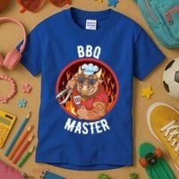 Bbq Master Cool Gift Kids T-Shirt thumb 3