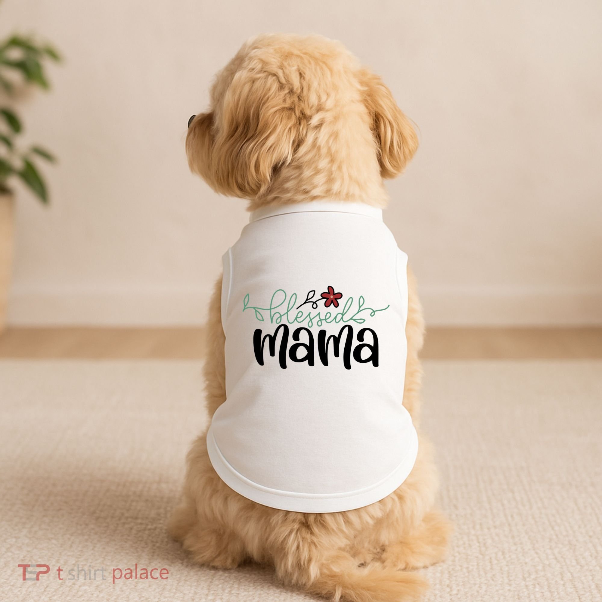 Blessed Mama Cute Gift For Mom Doggie Tank