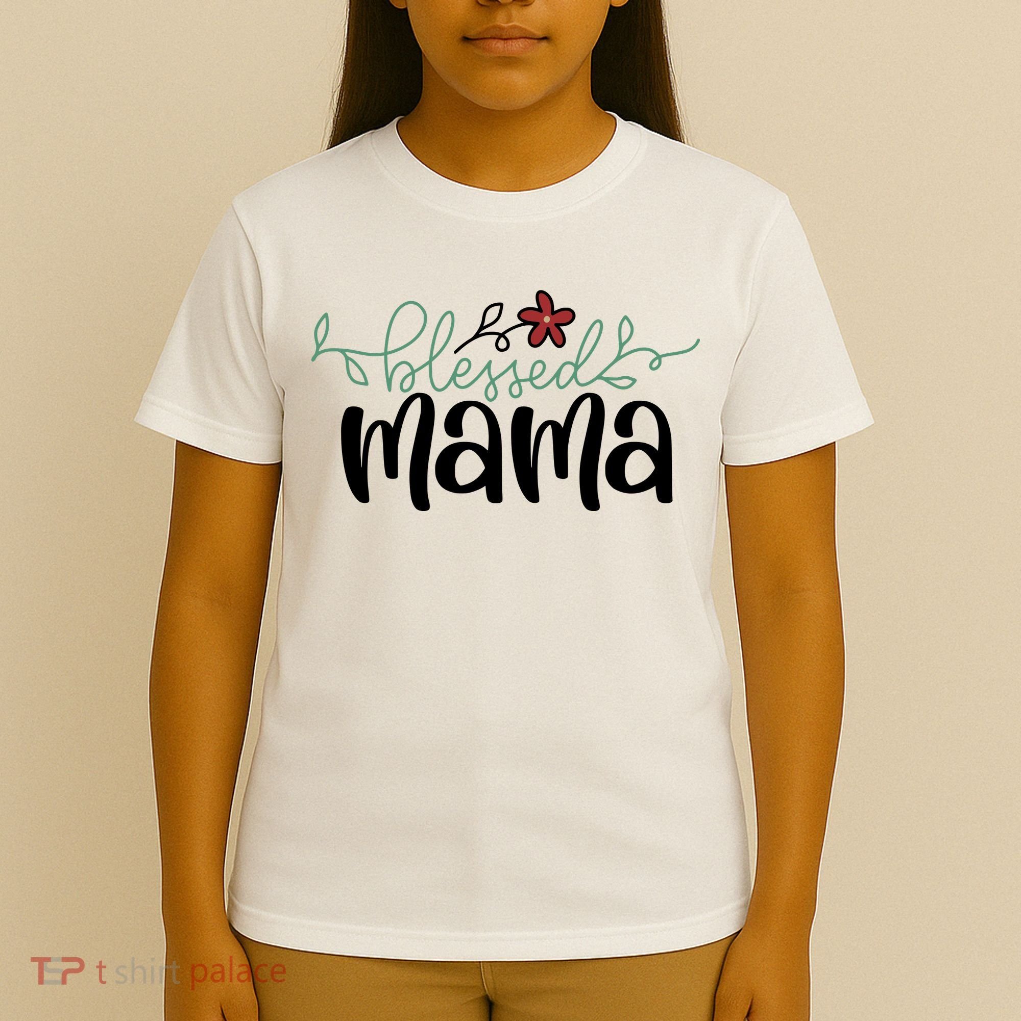 Blessed Mama Cute Gift For Mom T-Shirt
