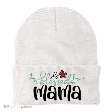 Blessed Mama Cute Gift For Mom Beanie