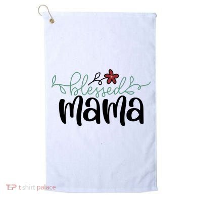 Blessed Mama Cute Gift For Mom Golf Towel