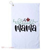 Blessed Mama Cute Gift For Mom Golf Towel thumb 0