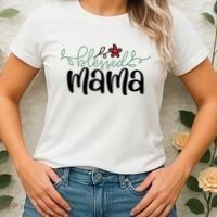 Blessed Mama Cute Gift For Mom Women's T-Shirt thumb 2